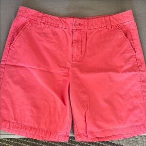 Gap boyfriend roll-up shorts size 10 in a soft red